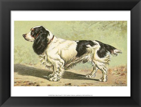 Framed Man&#39;s Best Friend V Print