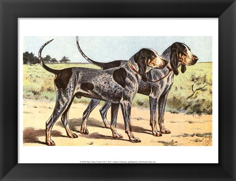 Framed Man&#39;s Best Friend VIII Print