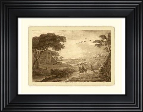 Framed Pastoral Landscape VII Print