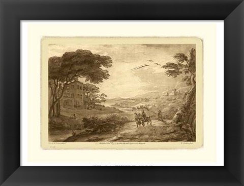 Framed Pastoral Landscape VII Print