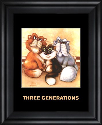 Framed Three Generations Print