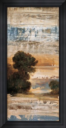 Framed Green Trees I Print
