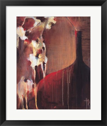 Framed Persimmon Vase II Print