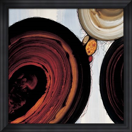 Framed Orbs I Print