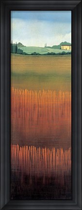 Framed Tuscan Fields II Print