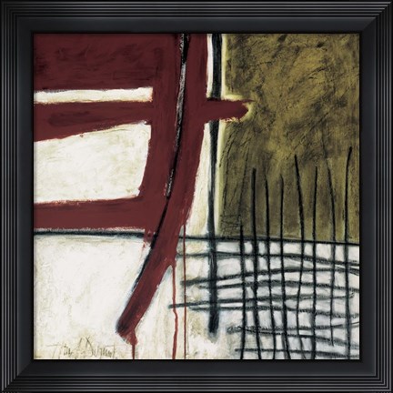 Framed Textiles I Print
