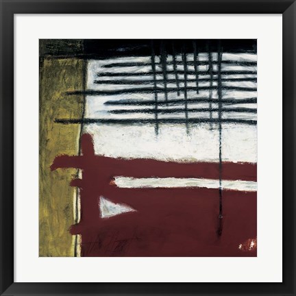 Framed Textiles III Print