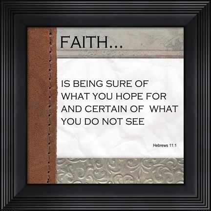 Framed Faith Print