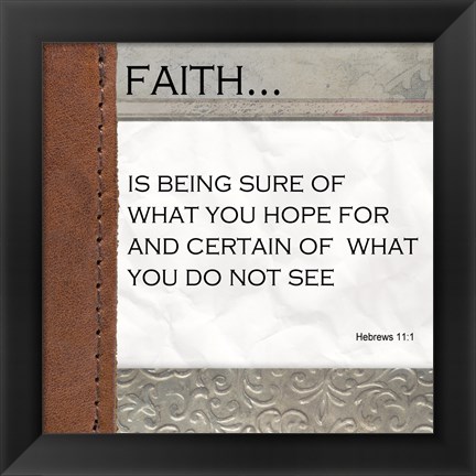 Framed Faith Print