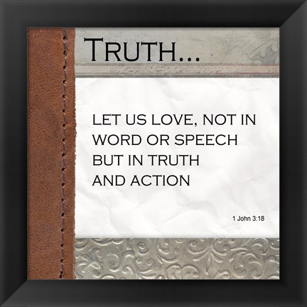 Framed Truth Print