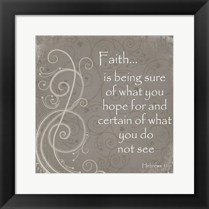 Framed Faith Quote Print