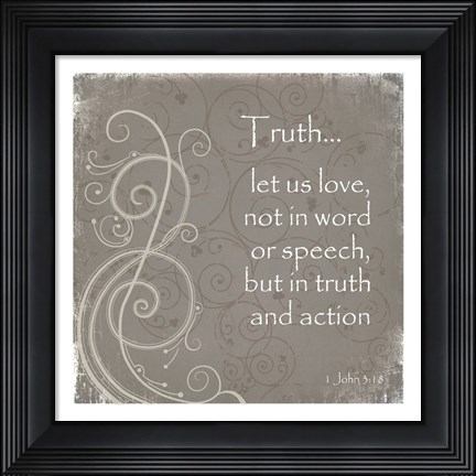Framed Truth Quote Print