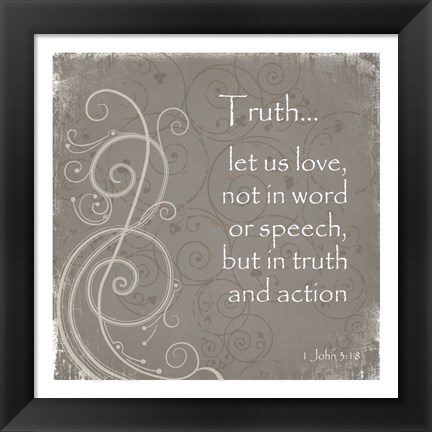 Framed Truth Quote Print