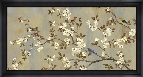 Framed Conversation (Birds, Blossoms and Branches) Print