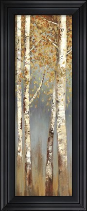 Framed Butterscotch Birch Trees I Print