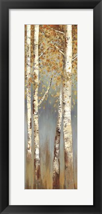 Framed Butterscotch Birch Trees I Print