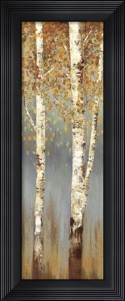 Framed Butterscotch Birch Trees II Print