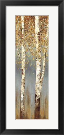 Framed Butterscotch Birch Trees II Print