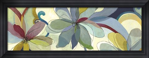 Framed Silk Flowers I Print