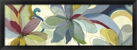 Framed Silk Flowers I Print
