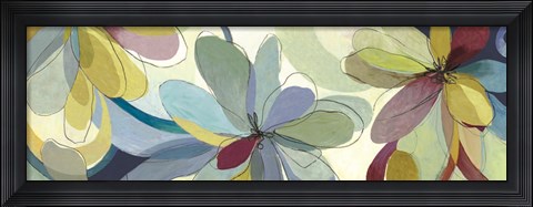 Framed Silk Flowers II Print