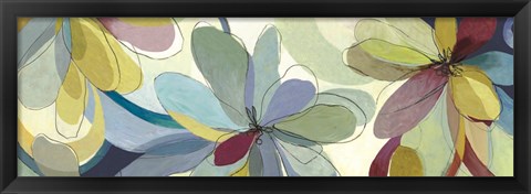 Framed Silk Flowers II Print
