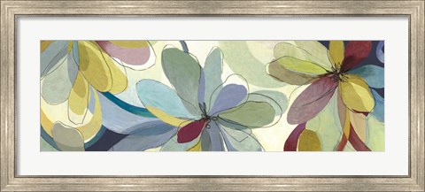 Framed Silk Flowers II Print