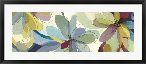 Framed Silk Flowers II Print