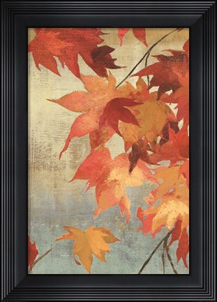 Framed Maple Leaves II Print