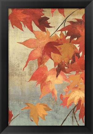 Framed Maple Leaves II Print