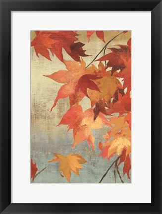 Framed Maple Leaves II Print