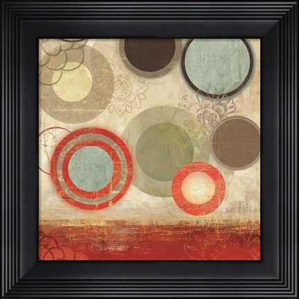 Framed Colourful Elements II Print