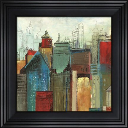 Framed Sunlight City I Print