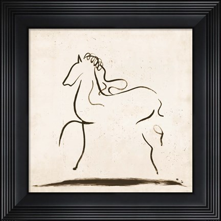 Framed Horse I Print