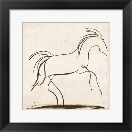 Framed Horse II Print