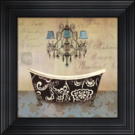 Framed French Vintage Bath II - Mini Print