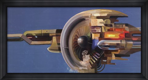 Framed Red Energy Print