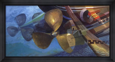 Framed Blu Energy Print