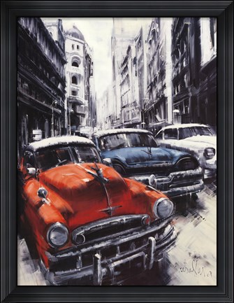 Framed Havana Vintage Classic Cars II Print