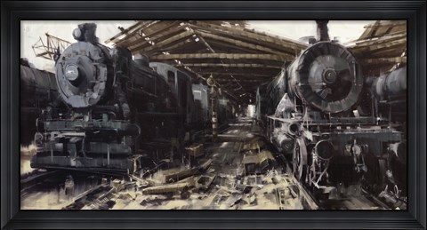 Framed Roundhouse Print