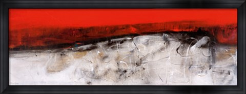 Framed Remolinos de oro y nieve Print