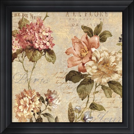 Framed Fleur Paris I Print