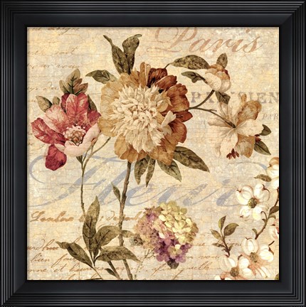 Framed Fleur Paris II Print
