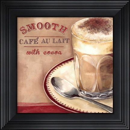 Framed Cafe au lait Print