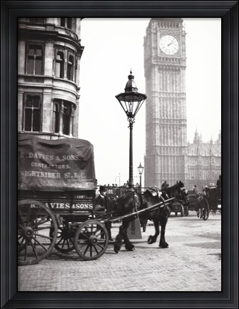 Framed Big Ben, London, c 1900s Print