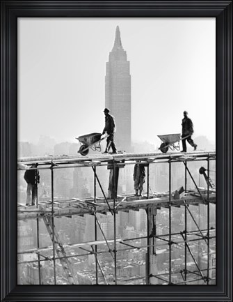 Framed Empire Silhouette in Framework Print