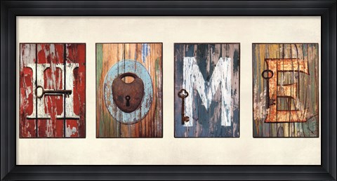 Framed HOME Print