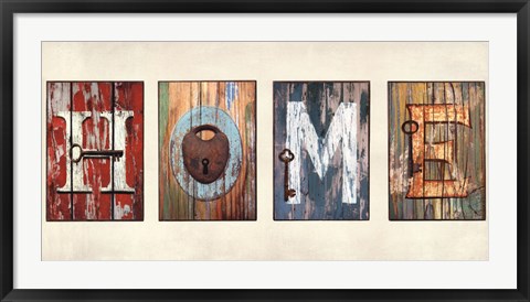 Framed HOME Print