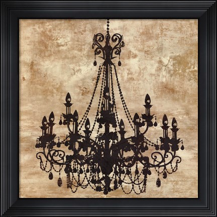 Framed Chandelier I Print