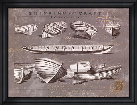 Framed Shipping and Craft II Print